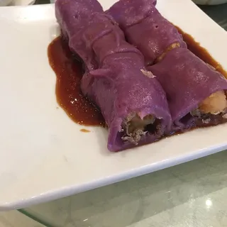 Crispy Wild Rice Noodle Rolls w/ Shrimp