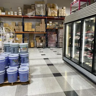 the inside of a grocery store