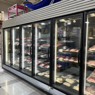 the inside of a deli