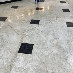 Look at the DIRT! OMG! That is dirt on the floor!!