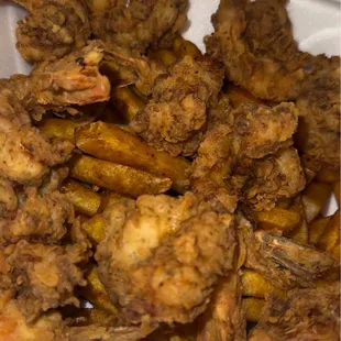 Fried Shrimp &amp; Fries