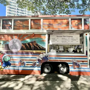 a colorful food truck