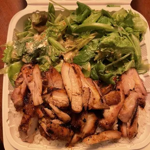 Not so basic BBQ Chicken Plate. Flavor was off the chain