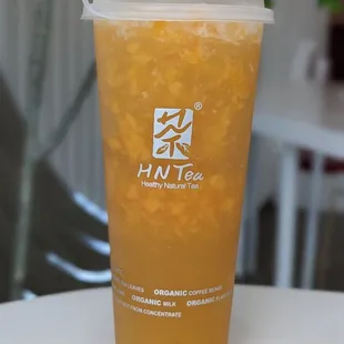 Passion Peach - 1/2 passion fruit and 1 peach, organic jasmine green tea