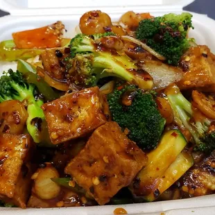 Tofu with black beans ($10). Pretty spicy and decently flavorful.