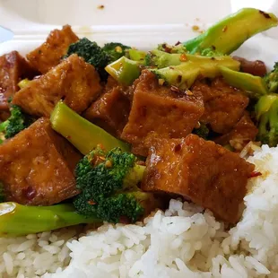 Tofu broccoli ($10). Not bad. Comfort food.