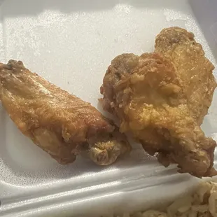 Wings with Vegetable Fried Rice