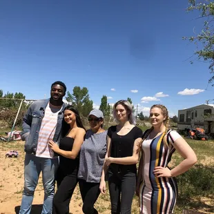 a group of people posing for a picture