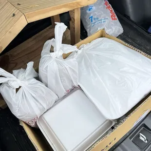 Our haul for a relaxed Mother's Day all packed nicely, worth $245