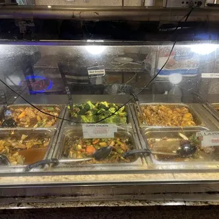 a variety of food items