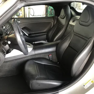 the interior of a car