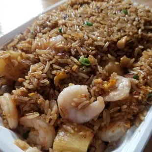 Pineapple Chicken Shrimp Fried Rice