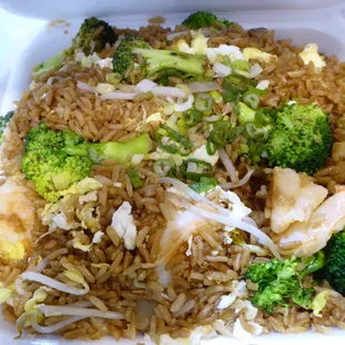 Shrimp Fried Rice with Broccoli