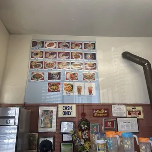Menu inside....