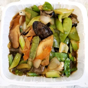 3 Kinds of Mushrooms in Oyster Sauce. IG: @take.a.bite.with.me