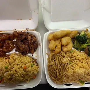 2 Entrees and Side Special