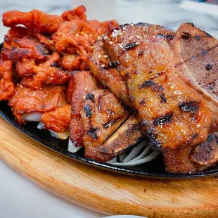 IG: @253Eater Korean Spicy BBQ Pork + BBQ Short Ribs Combo