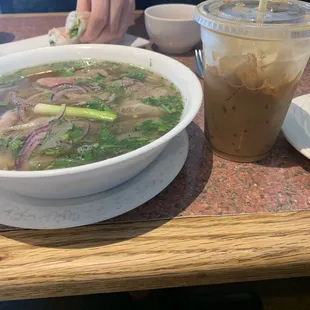 Beef &amp; Brisket Noodle Soup   Pho Tai Nam and Vietnamese Iced Coffee