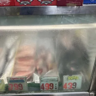 a display of meat