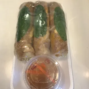 Summer rolls $3