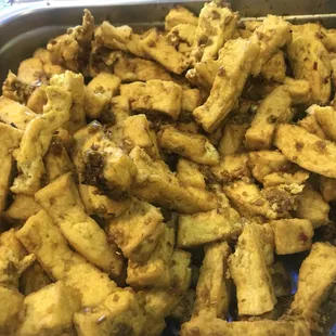 Curry lemongrass tofu 
- small box: $3
- large box: $5