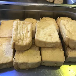 Fried tofu (Large) $1/2pcs