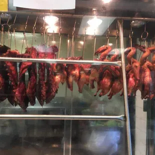 Ribs, chicken and duck