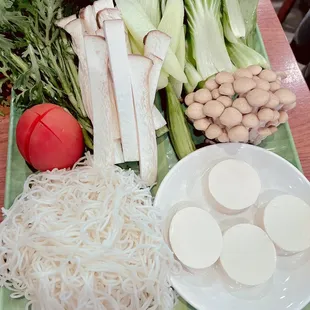 Veggies for Thai hot pot