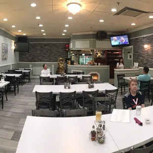 Small restaurant, recently redecorated