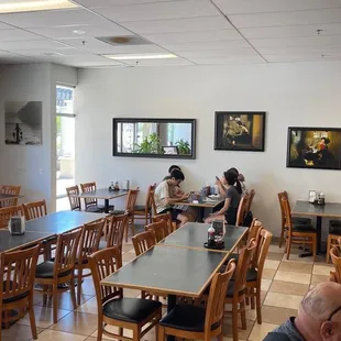 people eating in a restaurant