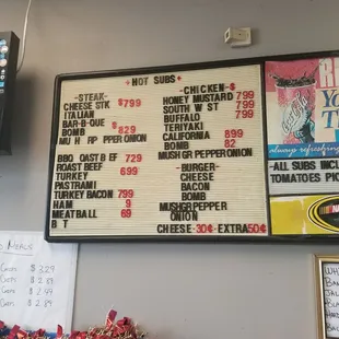 Some of the menu