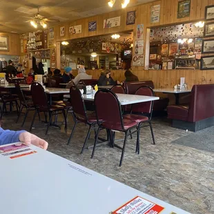 View from corner table