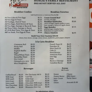 All Day Breakfast menu (Oct. 2023)