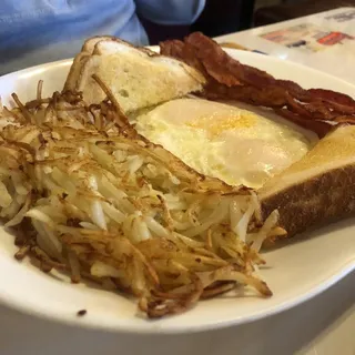 5. Sausage or Bacon, Two Eggs, Toast
