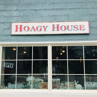 the front of the building