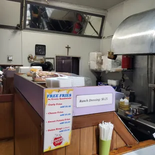 sushi and sashimi, interior