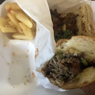 Bell Pepper Cheese Steak