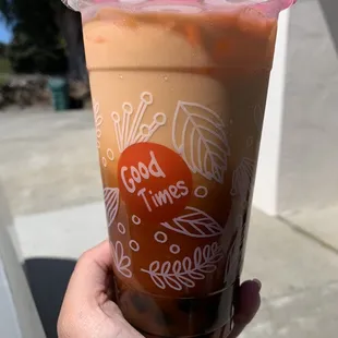 Thai Tea w/boba