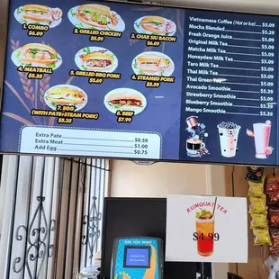 Menu prices updated again 10/16/24