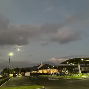 View from the parking lot