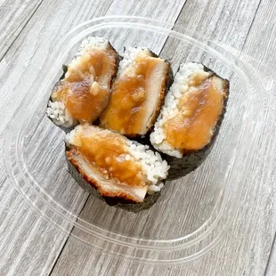 Chicken katsu musubi