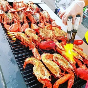Grilled Lobsters
