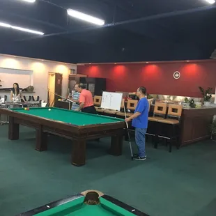 people playing pool