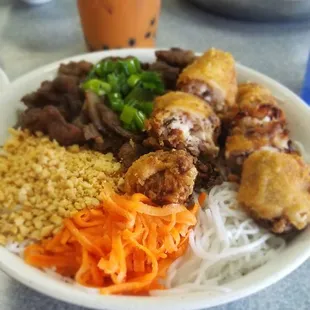 Spicy Lemongrass Pork Vermicelli Bowl