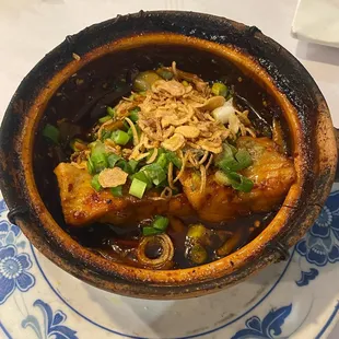 Catfish clay pot