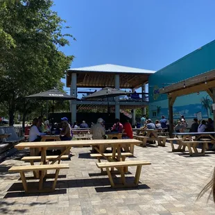 Lots of outdoor seating and it's dog friendly!