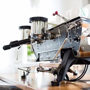 a coffee machine on a table