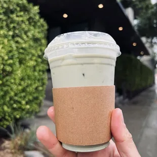 Iced Matcha Green Tea Latte   Doesn&apos;t come sweet FYI. 2**/5.