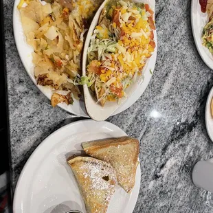 Chilaquiles Verdes and French toast