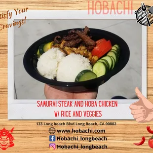 a hand holding a bowl of food